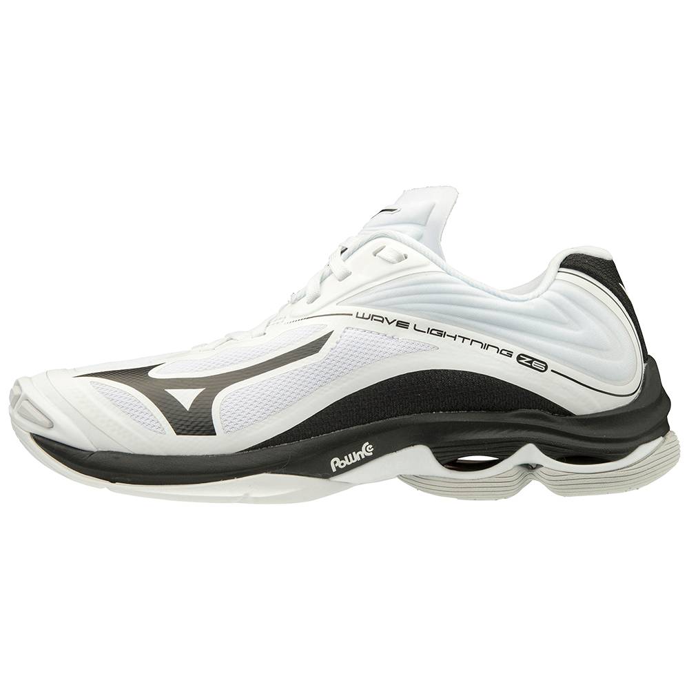 Womens Mizuno Wave Lightning Z6 Volleyball Shoes White/Black Philippines (IKAGYH179)